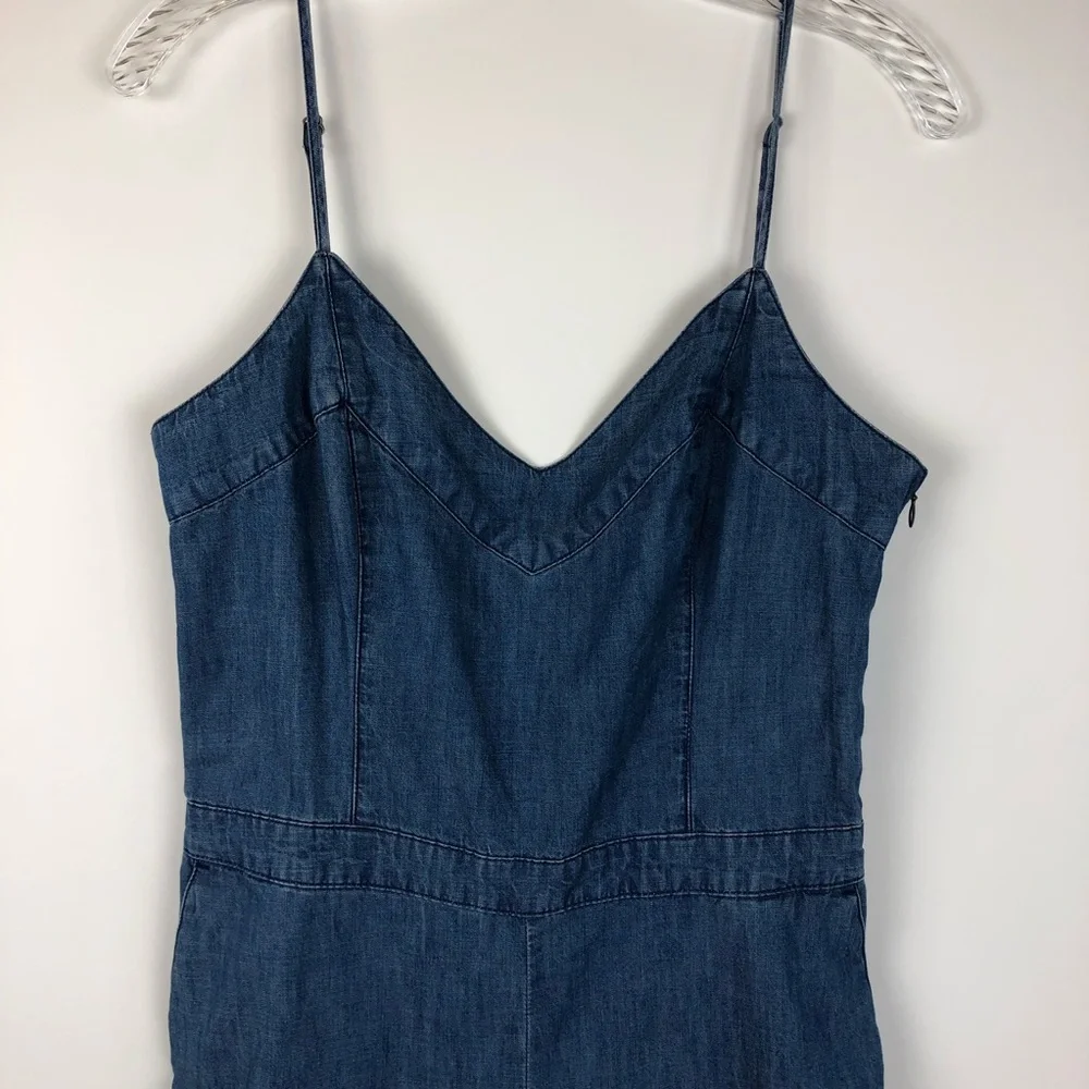 Abercrombie & Fitch Blue Denim Jumpsuit - Picture 3 of 7